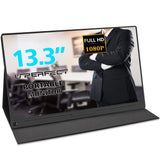 13.3" Portable Monitor 1920×1080 USB-C FHD IPS Type-C w/ Speakers