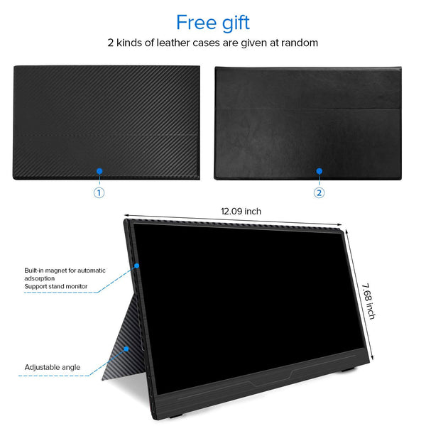 13.3" Super Thin Portable Monitor 1920×1080 w/ Speakers
